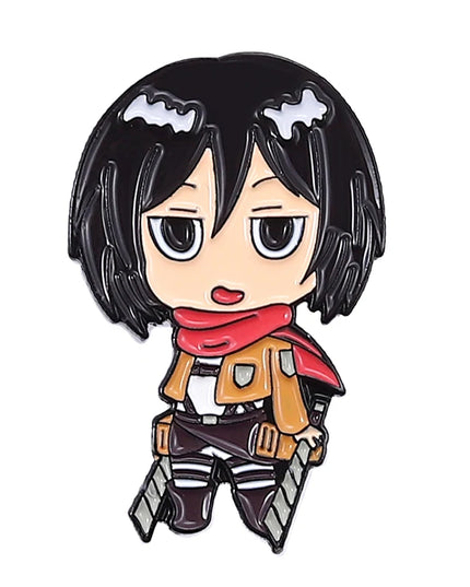 Attack on Titan Enamel Pins Cartoon Badge Metal Anime Custom Bag Lapel Pin Backpack Jewelry Kids Fans Gift Friends Wholesale