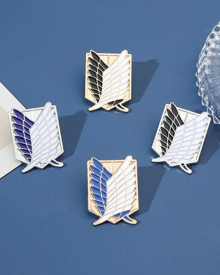 Anime Peripheral Jewelry Shirt Bag Popular Accessories Pins ZXMJ Attack on Titan Same Style Brooch Wings of Freedom Logo Badge