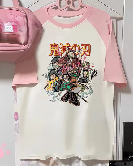 Mitsuri top women anime t shirt girl 2000s Japanese funny clothing