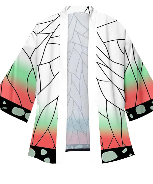 Anime Tanjirou Kamado Cosplay Kimonos for Men Women Japanese Haori Kamade Nezuko Robe Outfits Kochou Shinobu Kimono Summer Cloak