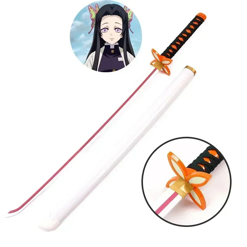 104cm Demon Slayer Katana Swords Tanjirou Zenitsu Katana Fake Sword Killer Devils Real Size Japanese Anime Cosplay Prop Toy Gift