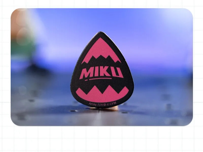 3PCS Hatsune Miku Multicolor Guitar Picks Acrylic Guitar Picks for Acoustic Electric Guitars Bass or Ukulele Guitar Accessories