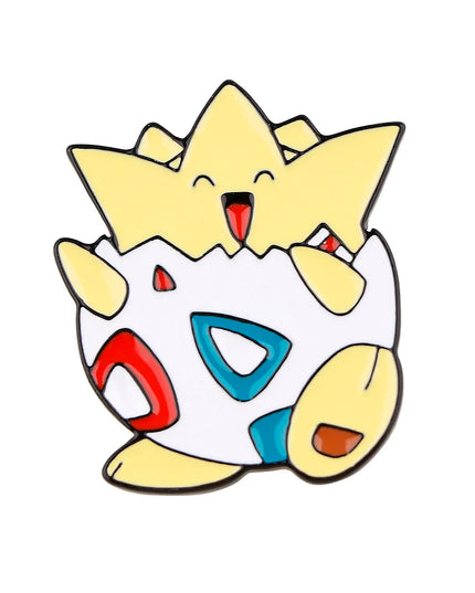 4 pcs Creative Brooch Set Cute Game Console Pikachu Togepi Charmander Enamel Pin Wallet Backpack Clothing Jewelry