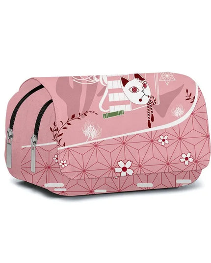 Demon Slayer 3D Anime Pen Bag Student Storage Bag Tanjirou Nezuko Zenitsu Giyuu Cartoon Pen Box Cute Boys Girls Pencil Case
