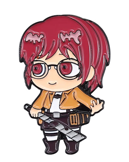 Attack on Titan Enamel Pins Cartoon Badge Metal Anime Custom Bag Lapel Pin Backpack Jewelry Kids Fans Gift Friends Wholesale