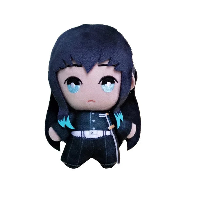 15cm Japan Anime Demon Slayer Akaza Rui Iguro Obanai Tanjirou Kamado Nezuko Agatsuma Zenitsu Plush Toys Doll Peluche Gift