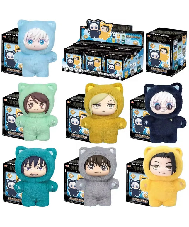 In Stock Genuine Eaki Jujutsu Kaisen Season 2 Cat Park Party Gojo Satoru Blind Box Plush Wrist Bag Pendant Model Collection
