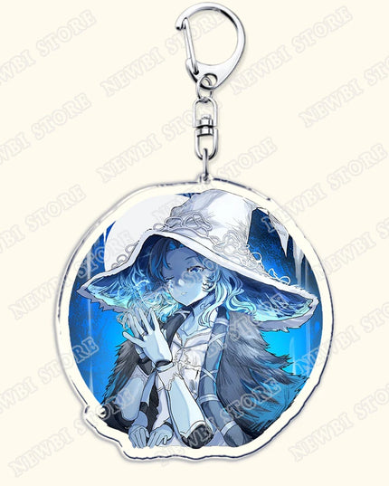 Video Game Dark Souls Keychains for Women Accessories Bag Bloodborne Malenia Melina Keyrings Jewelry Fans Gaming Friends Gift