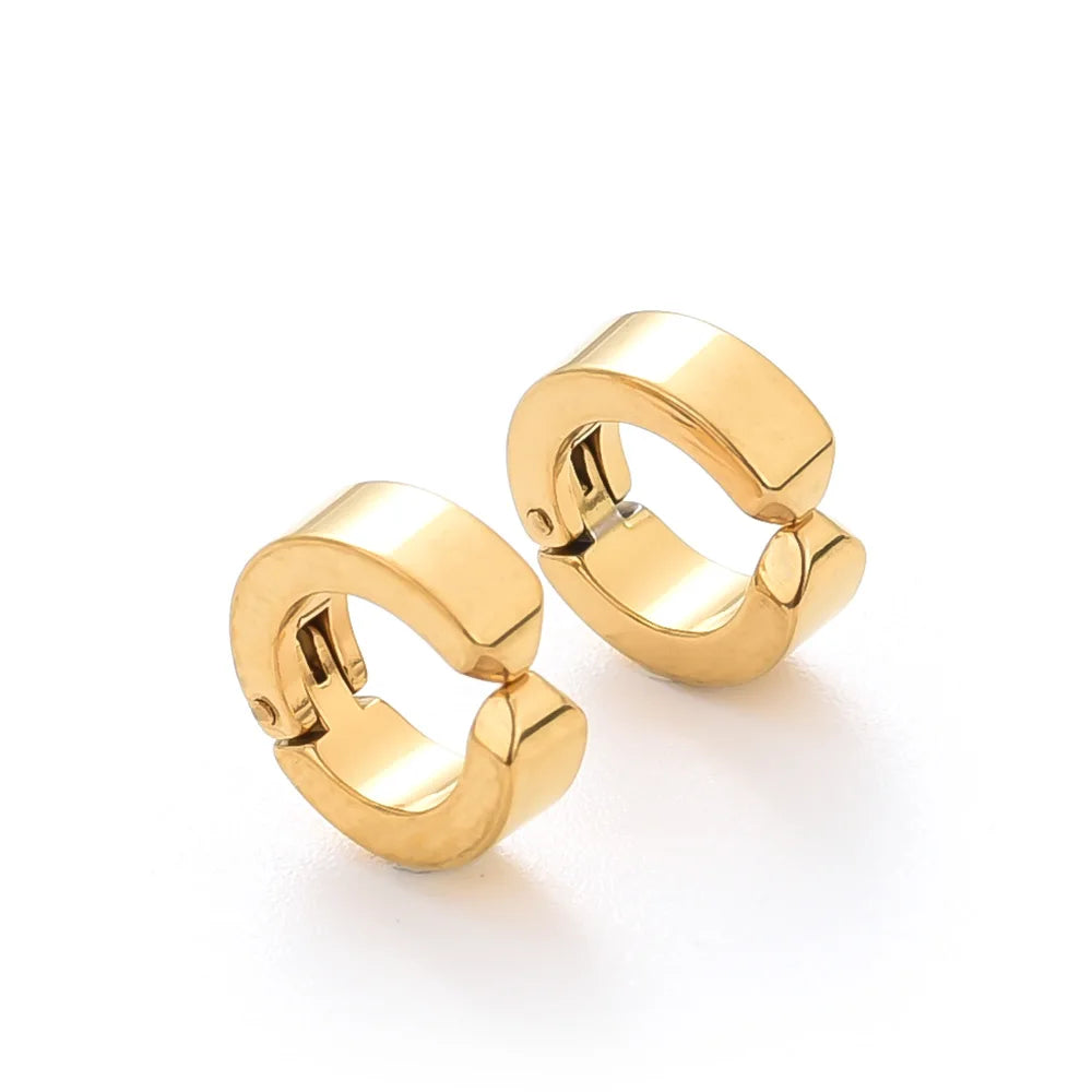 2pcs Anime Chainsaw Man Yoshida Hirofumi Cosplay Ear Clip Earrings Women Men Punk Black No Pierced Fake Ear Circle Pop Jewelry