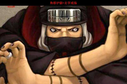 Anime Akatsuki Headband Sasori Uchiha Itachi Ring Sets Cosplay Costumes Props Pain Orochimaru Ninja Accessories