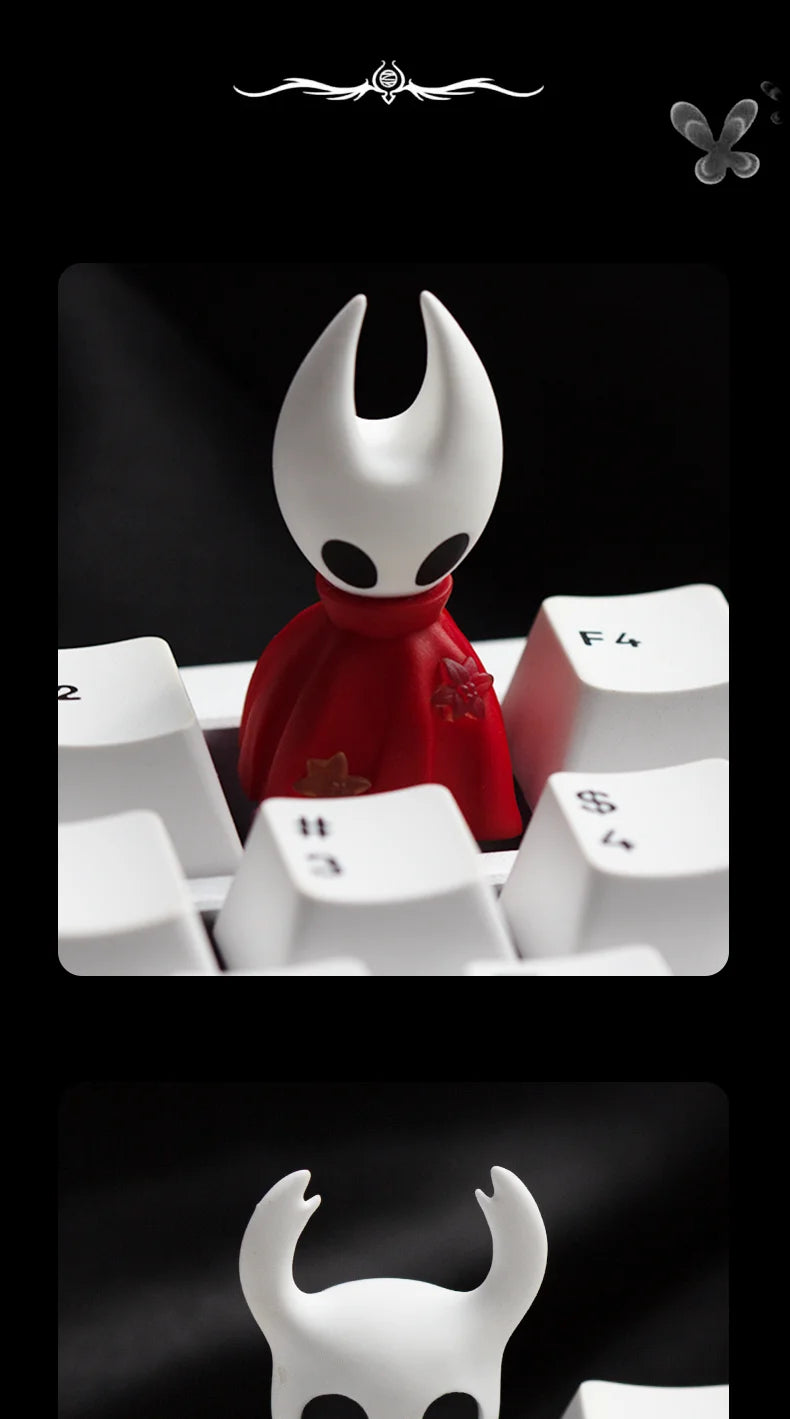 Hollow Knight Keycap Single Transparent Kawaii Hornet Creative Keycap Resin Mechanical Keyboard Customized Esc Game Peripheral