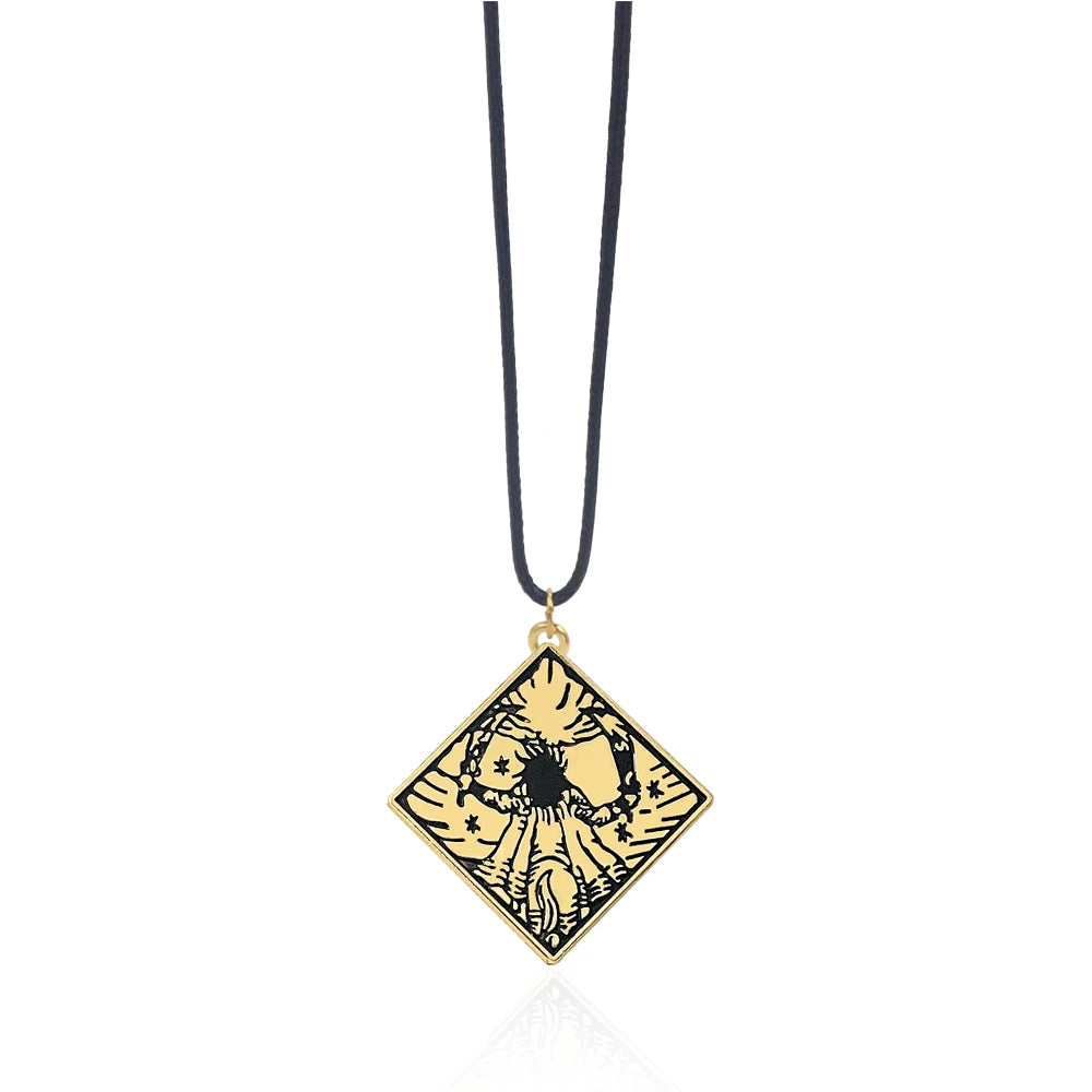 Game Ring Keychain Amulet Prosthetic Swordsman Pendant Necklaces for Men Women Bag Car Cosplay Props Accessories Jewelry