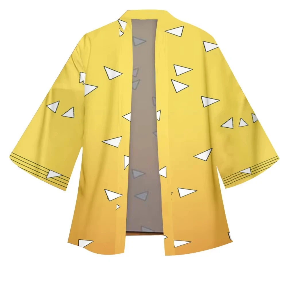 Anime Tanjirou Kamado Cosplay Kimonos for Men Women Japanese Haori Kamade Nezuko Robe Outfits Kochou Shinobu Kimono Summer Cloak