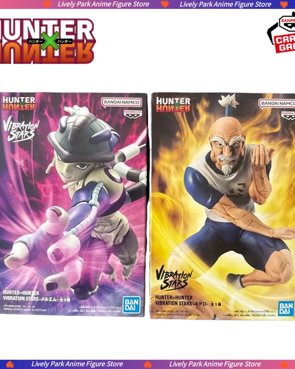 In Stock BANDAI HUNTER HUNTER VIBRATION STARS Aizakku Netero Meruem Hot Anime Action Model Gifts Collectible Figurines for Kids