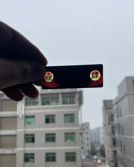 Demon Slayer Acrylic Pupil Translucency Card Key Chains Pendants Anime Twelve Kizuki Keychains Backpack Decorative Key Charm