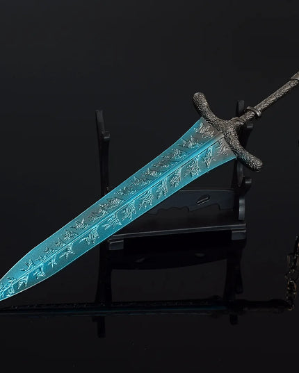 Elden Dark Moon Greatsword Model - 21cm/8.26in Zinc Alloy, Rust-resistant, Not Sharp, Ideal for Ring Collectors, Display