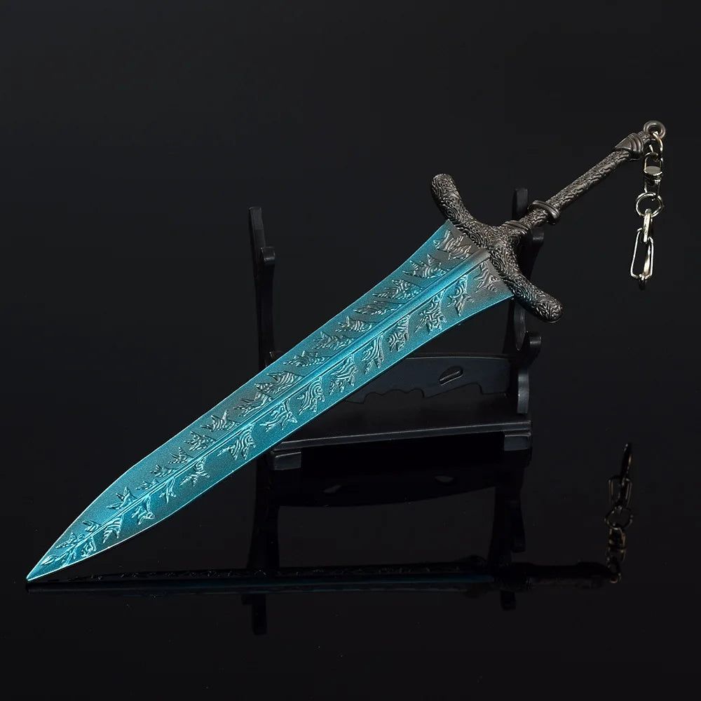 Elden Dark Moon Greatsword Model - 21cm/8.26in Zinc Alloy, Rust-resistant, Not Sharp, Ideal for Ring Collectors, Display