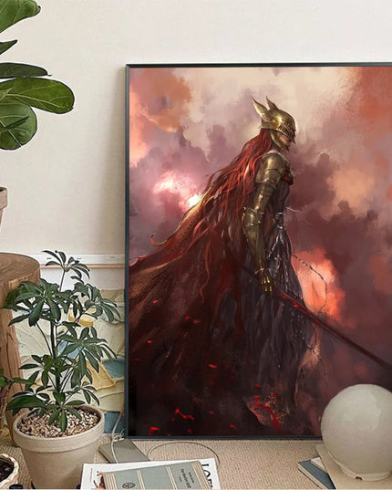 1pc DARK SOULS Adventure Game Poster Wall Art Home Decor Room Decor Digital Painting Living Room Restaurant Kitchen Art