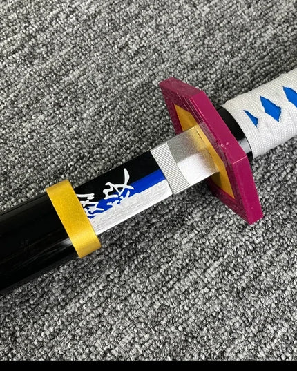 104cm Demon Slayer Katana Swords Tanjirou Zenitsu Katana Fake Sword Killer Devils Real Size Japanese Anime Cosplay Prop Toy Gift