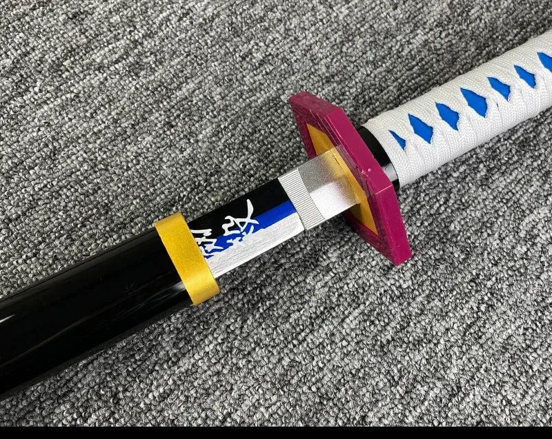104cm Demon Slayer Katana Swords Tanjirou Zenitsu Katana Fake Sword Killer Devils Real Size Japanese Anime Cosplay Prop Toy Gift
