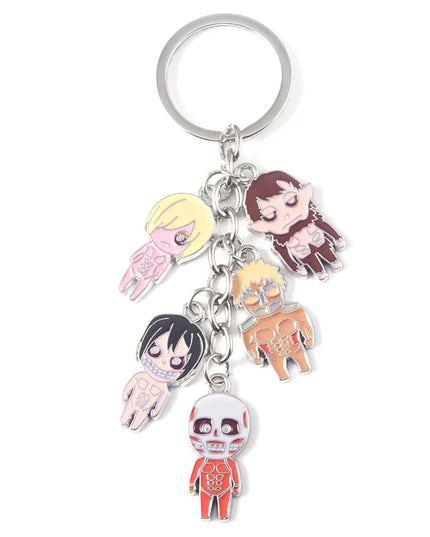 Anime Attack On Titan Keychain Shingeki no Kyojin Scouting Legion Emblem Pendant Key Chain for Women Men Cosplay Jewelry Gift
