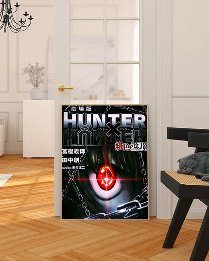 Anime Hunter X Hunter Classic Movie Posters Fancy Wall Sticker for Living Room Bar Decoration Room Wall Decor