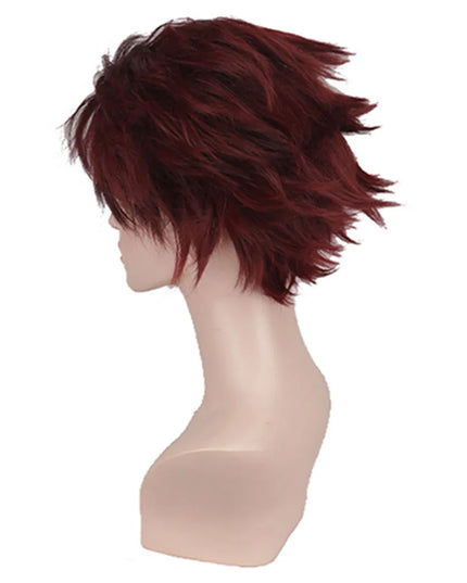 Anime Demon Slayer Kamado Tanjirou Cosplay Costume Kimetsu No Yaiba Cartoon Costume Sutis Wigs Halloween For Kids Adult CosParty