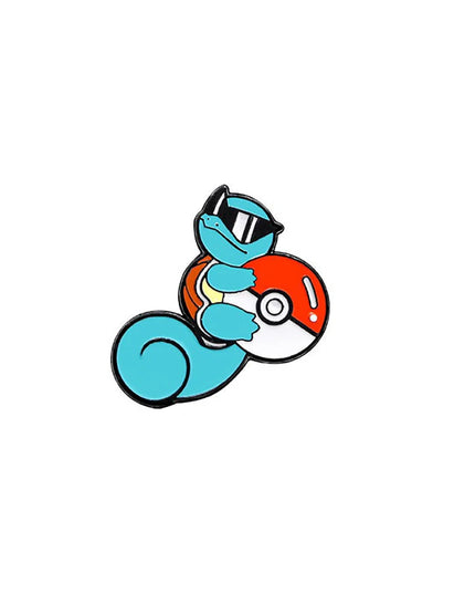 4 Pcs cute cartoon creative personality pocket monsters Badge Animated character Enamel brooch Men's and women's Bag Accessories