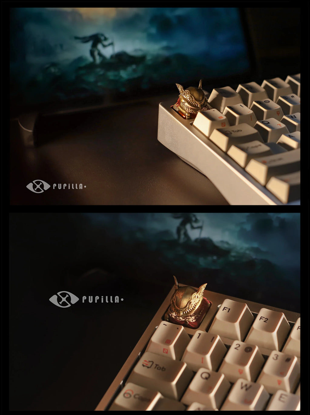 E-Elden Ring Malenia 3D Artisan Anime Keycap Personality Handmade Gaming Keycaps for Mechanical Keyboard Accessories Boy Gifts