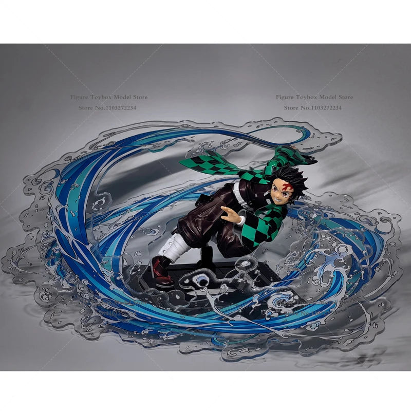 SHF 1/12 Anime Kamado Tanjirou Boy Flame Strike Special Effects Static Water Model Toys Accessory For 6" Tomioka Giyuu Decor
