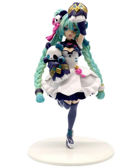 Anime beautiful girl Hatsune Miku handmade character fashion birthday Christmas gift Hatsune Miku PVC model desktop decoration