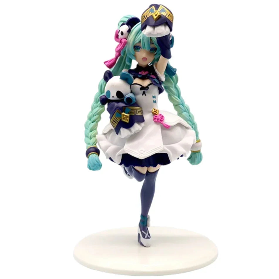 Anime beautiful girl Hatsune Miku handmade character fashion birthday Christmas gift Hatsune Miku PVC model desktop decoration