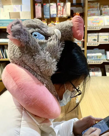 Cosplay Prop Wild Boar Head Plush Hat Demon Slayer Hashibira Inosuke Warm Headgear Japanese anime Stuffed Anime Plushies Gift