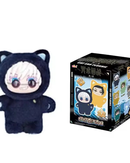 In Stock Genuine Eaki Jujutsu Kaisen Season 2 Cat Park Party Gojo Satoru Blind Box Plush Wrist Bag Pendant Model Collection