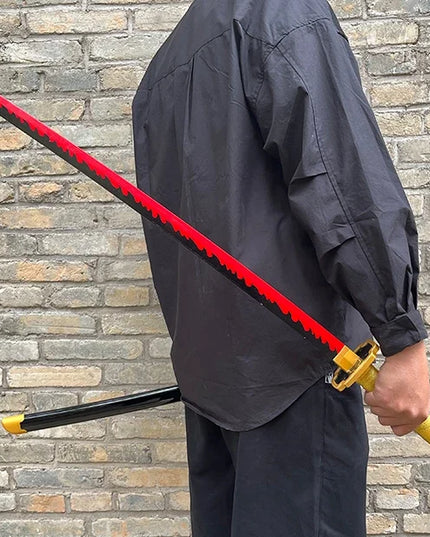104cm Demon Slayer Katana Swords Tanjirou Zenitsu Katana Fake Sword Killer Devils Real Size Japanese Anime Cosplay Prop Toy Gift
