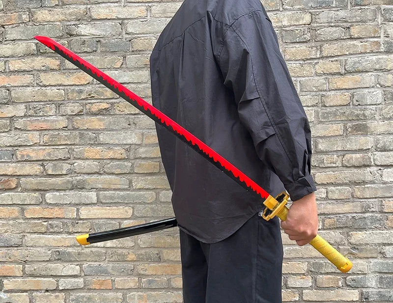 104cm Demon Slayer Katana Swords Tanjirou Zenitsu Katana Fake Sword Killer Devils Real Size Japanese Anime Cosplay Prop Toy Gift
