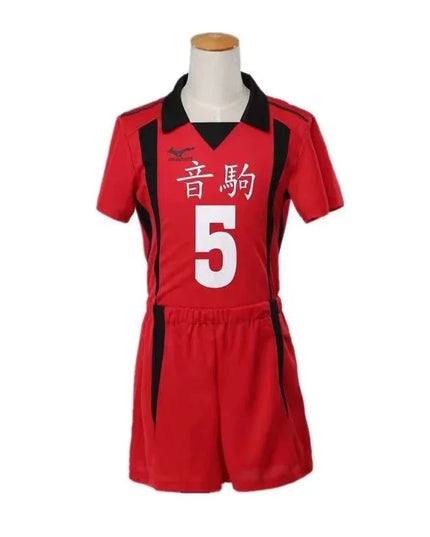 Anime Haikyuu Nekoma Jersey Uniform Wig Kenma Kozume Tetsurou Kuroo Cosplay Costume No. 5 No 1 Sweaters Short Sleeve Sportswear