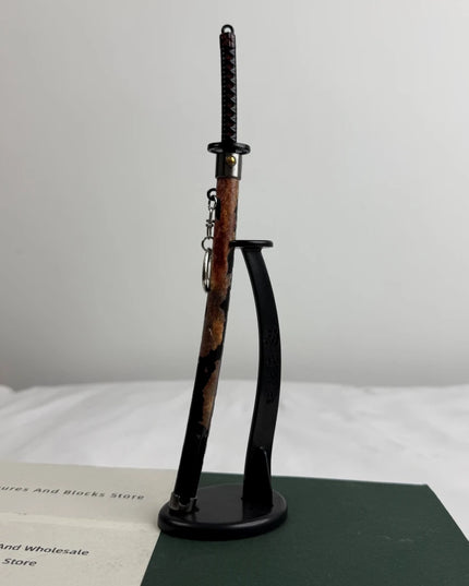 Elden Rivers of Blood Sword Replica Ring 23cm/9.05in Zinc Alloy Model with spring release scabbard, Rust-Proof, Ideal for Fans