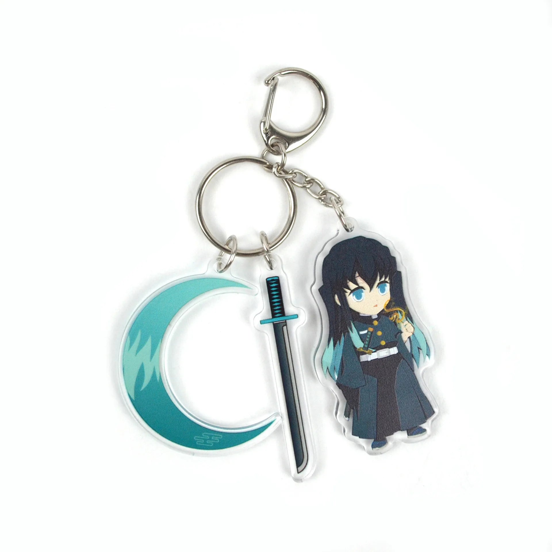 Demon Slayer Anime Character Tokitou Muichirou Uzui Tengen Tanjirou Acrylic Keychain Pendant Accessories