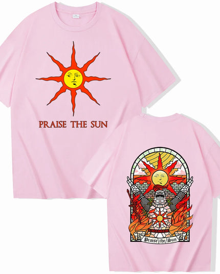 Dark Souls Praise The Sun T-shirt Man Women Harajuku O-neck Summer Casual Shirt