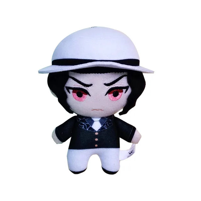 15cm Japan Anime Demon Slayer Akaza Rui Iguro Obanai Tanjirou Kamado Nezuko Agatsuma Zenitsu Plush Toys Doll Peluche Gift