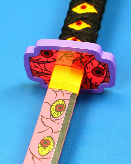 41in/104cm Demon Slayer Katana Anime Ninja Sword Demon Slayer Cosplay Prop Knife Real Size Samurai Sabre Japonesa Katana Sword