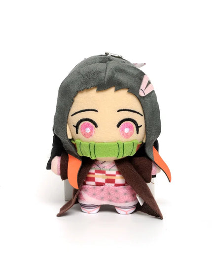 15cm Japan Anime Demon Slayer Akaza Rui Iguro Obanai Tanjirou Kamado Nezuko Agatsuma Zenitsu Plush Toys Doll Peluche Gift