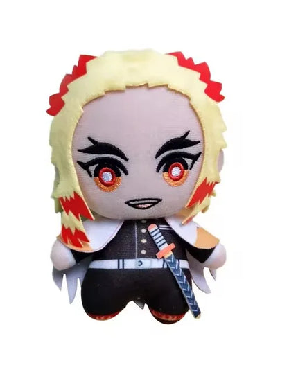 15cm Japan Anime Demon Slayer Akaza Rui Iguro Obanai Tanjirou Kamado Nezuko Agatsuma Zenitsu Plush Toys Doll Peluche Gift
