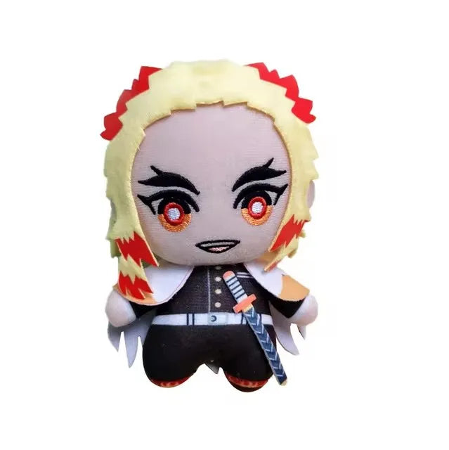 15cm Japan Anime Demon Slayer Akaza Rui Iguro Obanai Tanjirou Kamado Nezuko Agatsuma Zenitsu Plush Toys Doll Peluche Gift