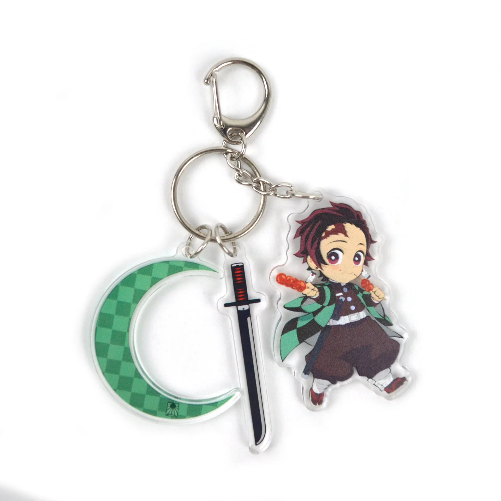 Demon Slayer Anime Character Tokitou Muichirou Uzui Tengen Tanjirou Acrylic Keychain Pendant Accessories