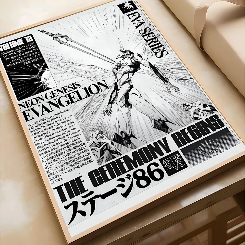 1PC G-Genesis N-NeonS E-Evangelion Poster Poster Paper Print Home Living Room Bedroom Entrance Bar Cafe Art Painting Decoration