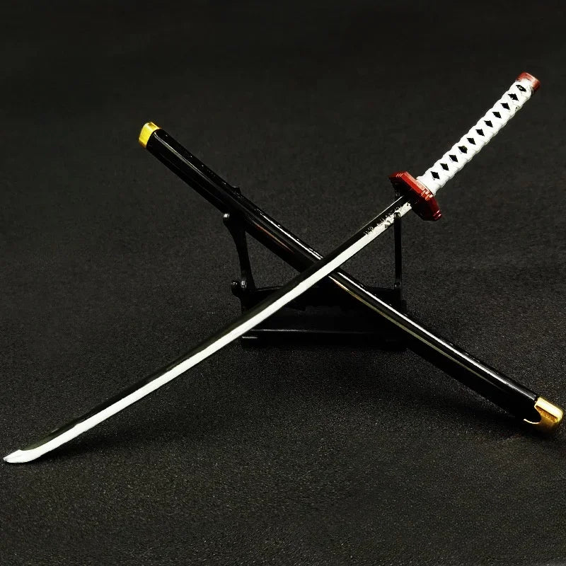 25cm Demon Slayer Katana Swords Kimetsu No Yaiba Samurai Sword Real Size Japanese Katana Anime Cosplay Prop Home Decoration