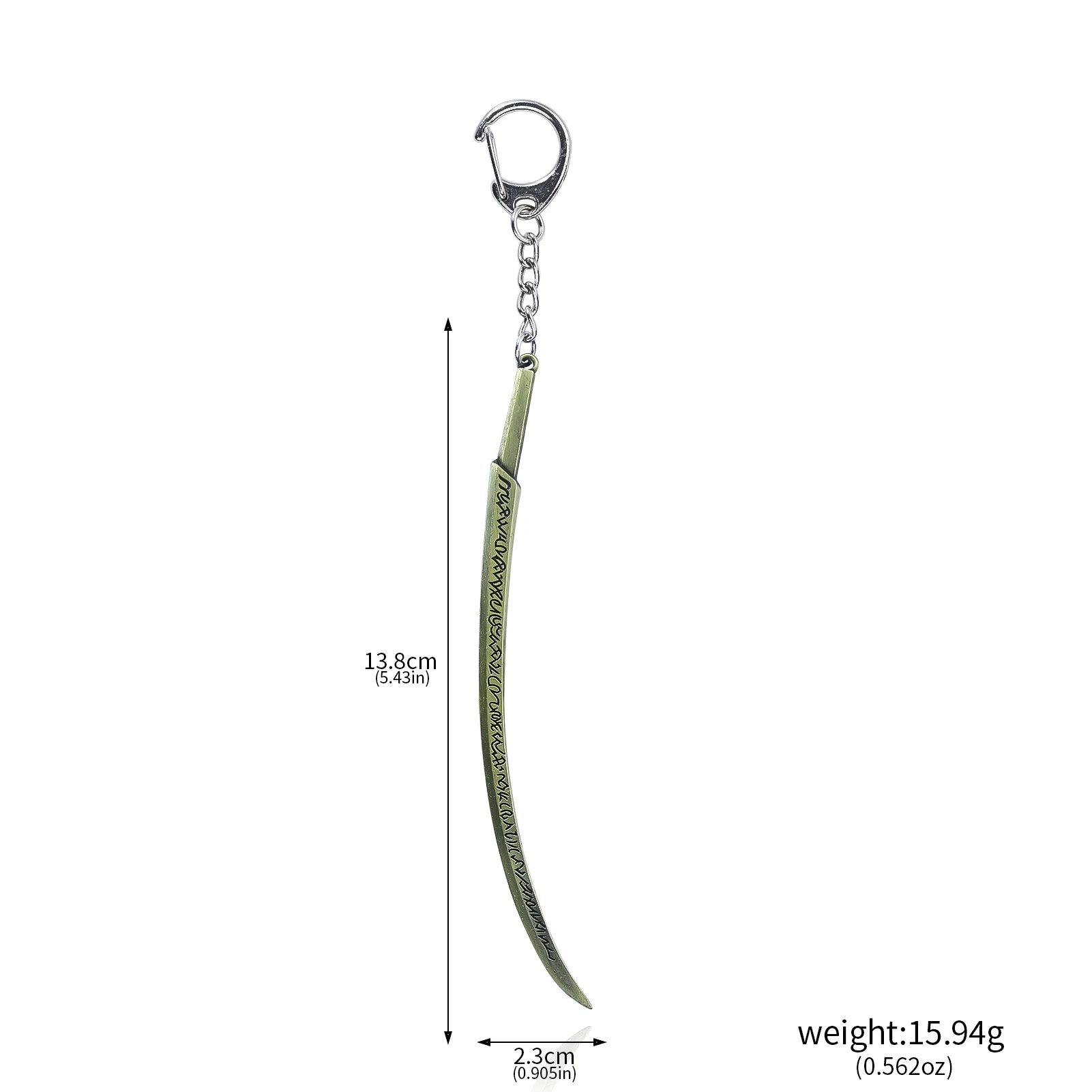 14cm Ring Dark Moon Greatswor Eldens Keychain Pendant Sword of Night and Flame Keyring Cosplay Fans Props Men Women Bag Jewelry