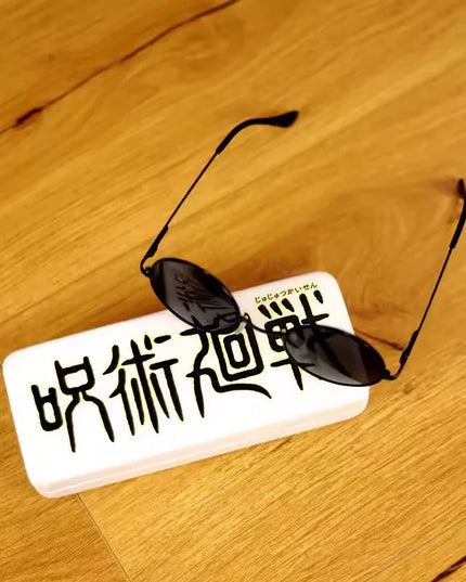 Satoru Gojo Cosplay Patch Glasses Anime Jujutsu Kaisen Cosplay Accessories Gojo Half Face Mask Masquerade Halloween Party Custom